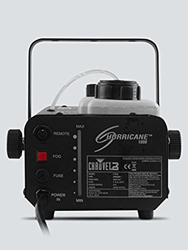 CHAUVET DJ Hurricane 1000 Compact Fog Machine with Wireless Remote - Professional DJ Equipment for Stage Shows, Halloween Parties & Special Effects