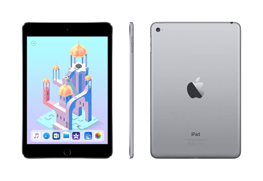Refurbished Apple iPad Mini 4 128GB Wi-Fi - Space Gray | Portable Tablet for Work, Travel & Entertainment