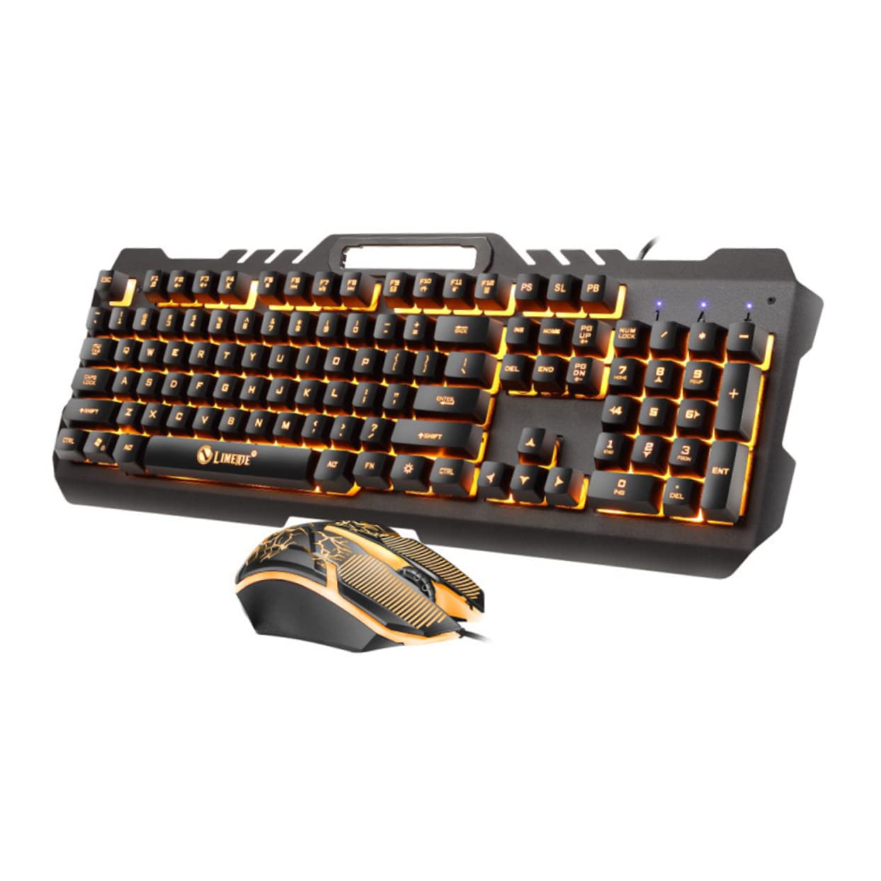 Jojofuny 2-Pack RGB Backlit Gaming Keyboard and Wired Mouse Set - USB Wired Mechanical Keyboard with Colorful Backlight, Ergonomic Gaming Mouse for PC, Laptop - Perfect for Gaming, Office Work & Home Use