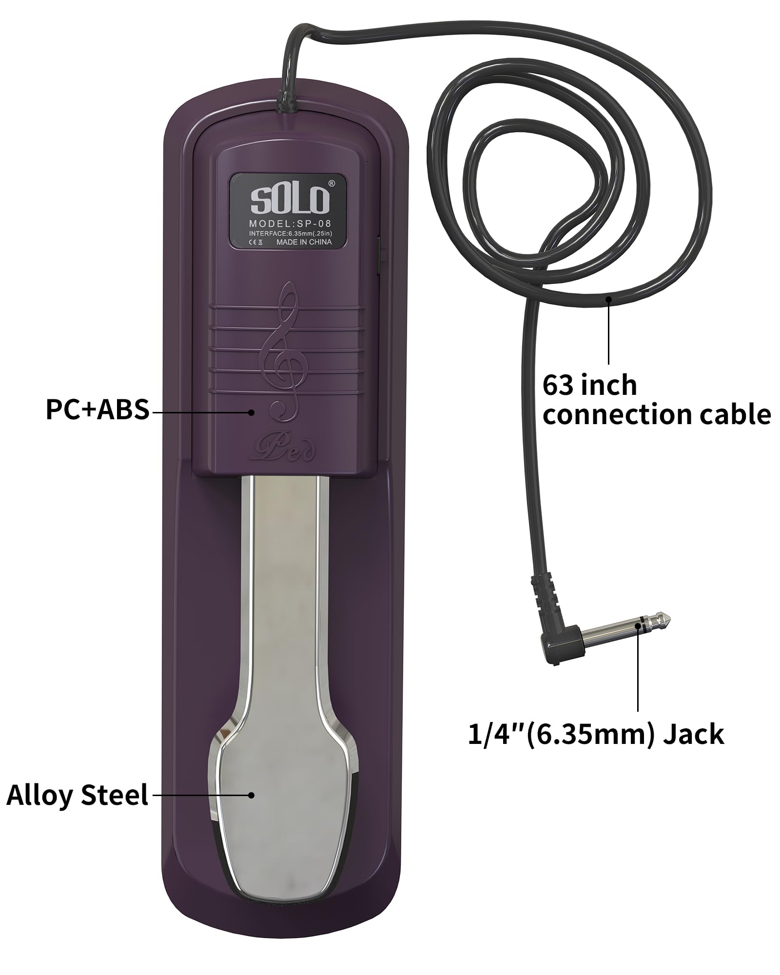 Sustain Pedal for Keyboard & Piano - Perfect for Live Performances