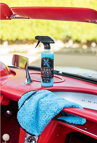 Liquid X Blue Xtreme Plush Waffle Weave Microfiber Detailing Towels - Ultra Absorbent Car Cleaning Cloths (16