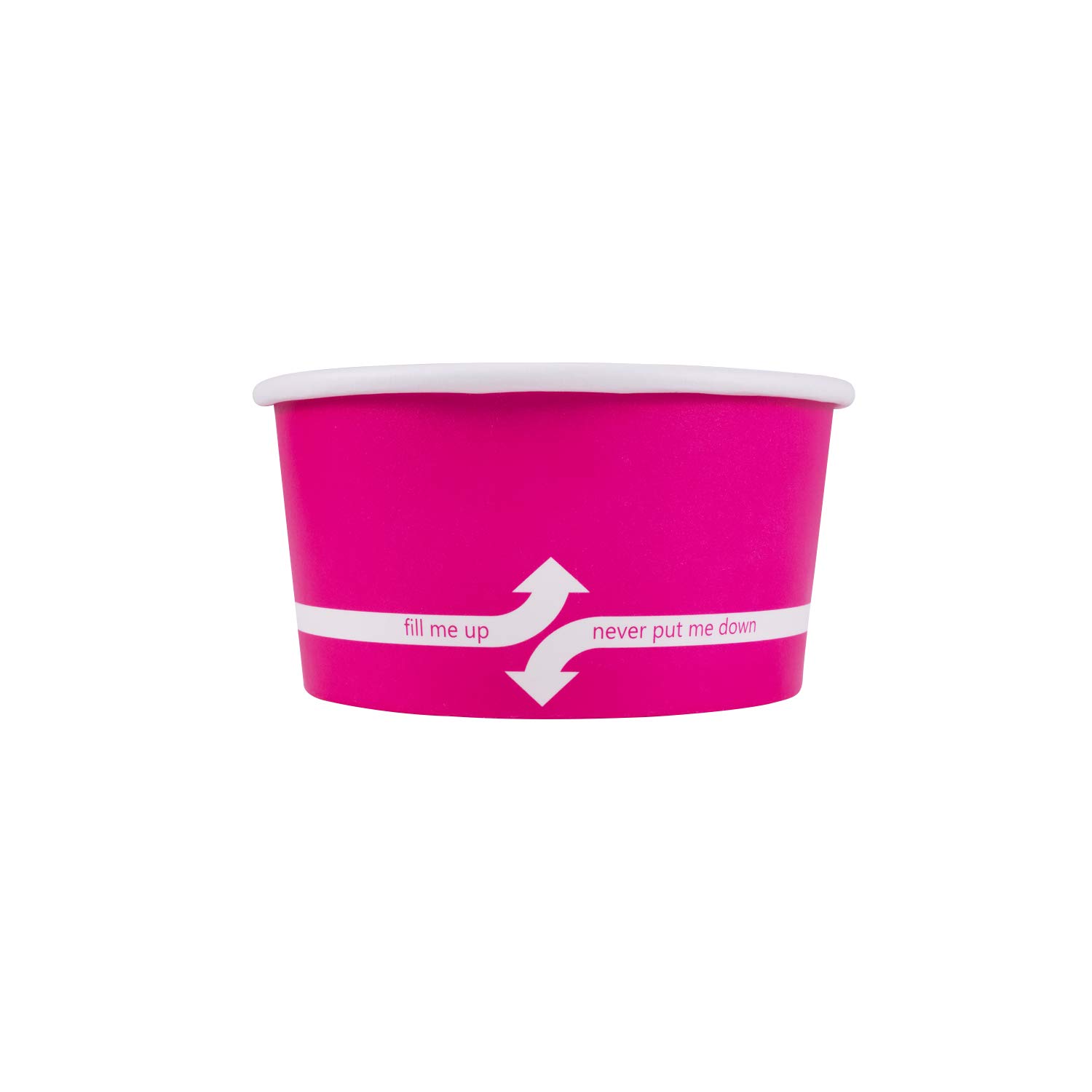 6oz (1000 Count) Pink Paper Ice Cream Cups - Disposable Hot & Cold Food Containers for Ice Cream, Gelato, Yogurt, Snacks - Perfect for Parties, Dessert Shops, Catering & Home Use