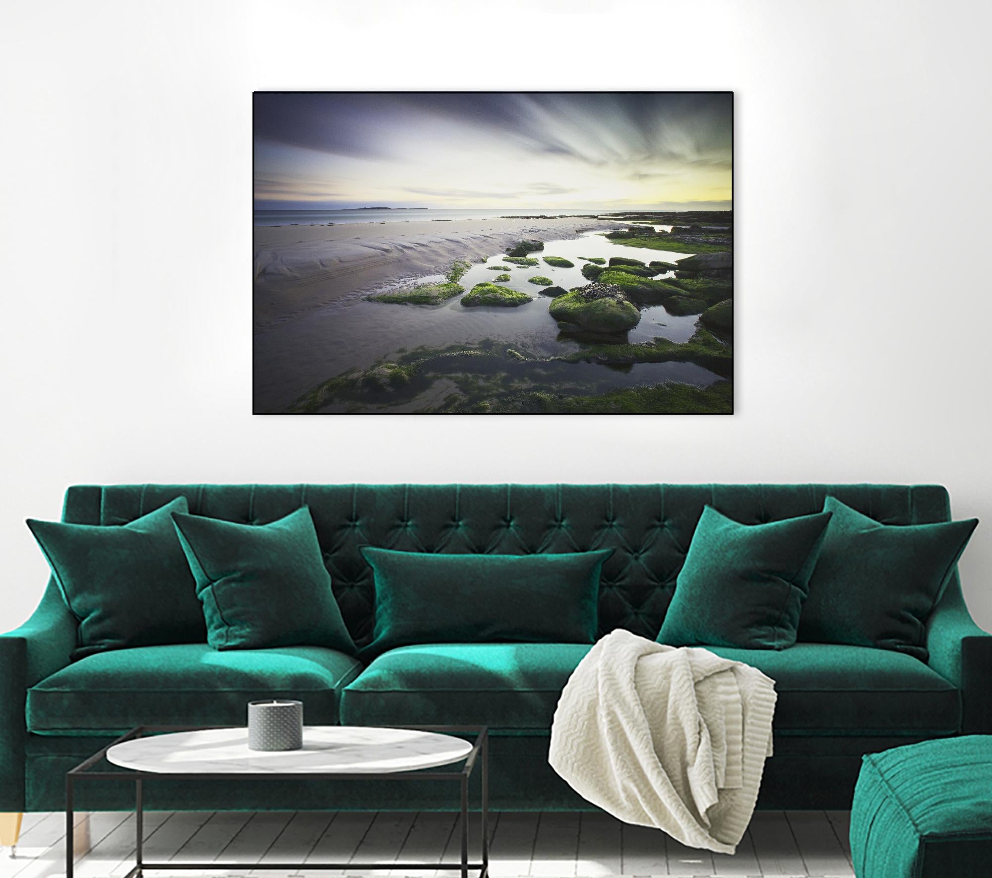 Cooper Dawn Over Seahouses Beach - Stunning Coastal Wall Art for Home & Office Decor | Perfect for Living Rooms, Bedrooms & Beach House Interiors