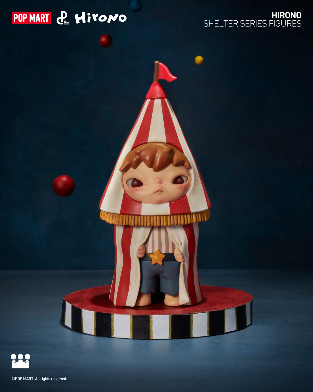 POP MART Hirono Shelter Series Collectible Figures - Cute Anime Character Display for Home Decor, Office Desk & Gift