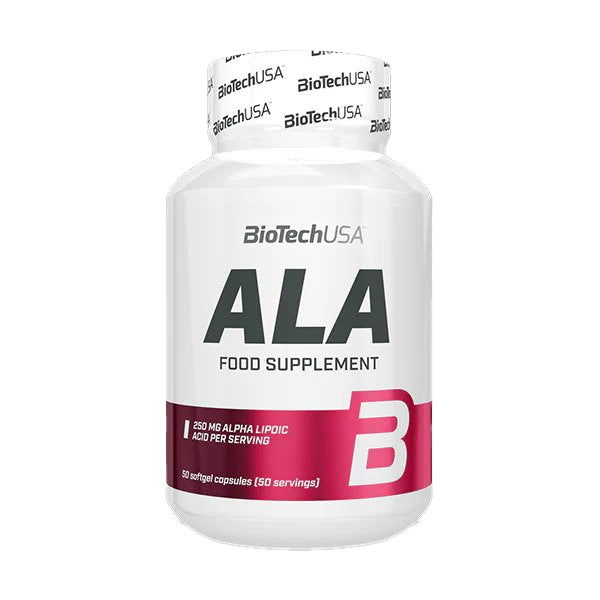 BioTechUSA ALA Alpha Lipoic Acid 250mg - 50 Capsules | Antioxidant Supplement for Energy Support & Nerve Health | Perfect for Fitness Enthusiasts & Diabetics