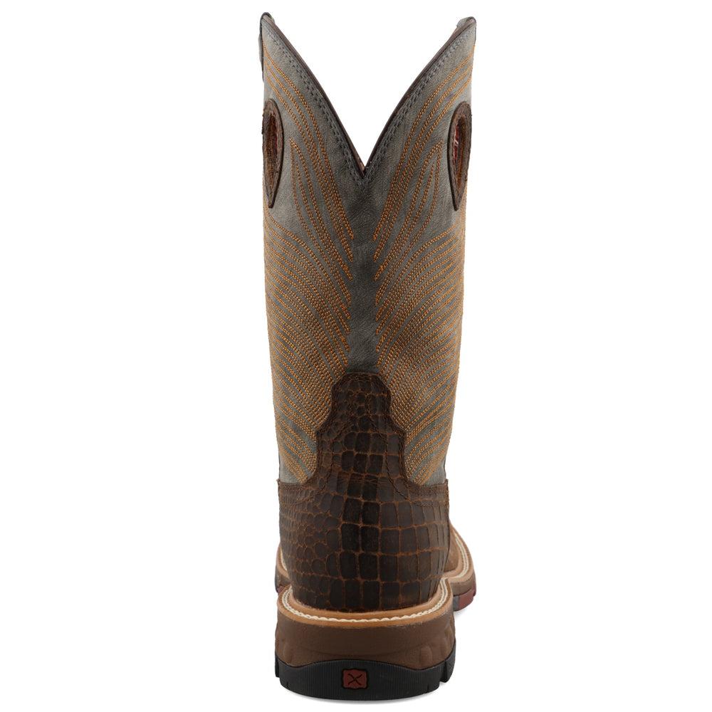 Men's 12 Inch Western Work Boots - Durable Leather Cowboy Boots for Ranch, Construction & Outdoor Work | Comfortable Safety Footwear for Men