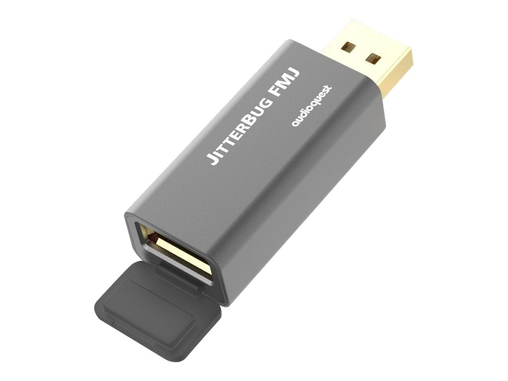 Audioquest JitterBug FMJ USB Noise Filter - High-Quality Digital Audio Enhancer for Audiophiles | Perfect for Home Theater, Studio Recording & Hi-Fi Systems