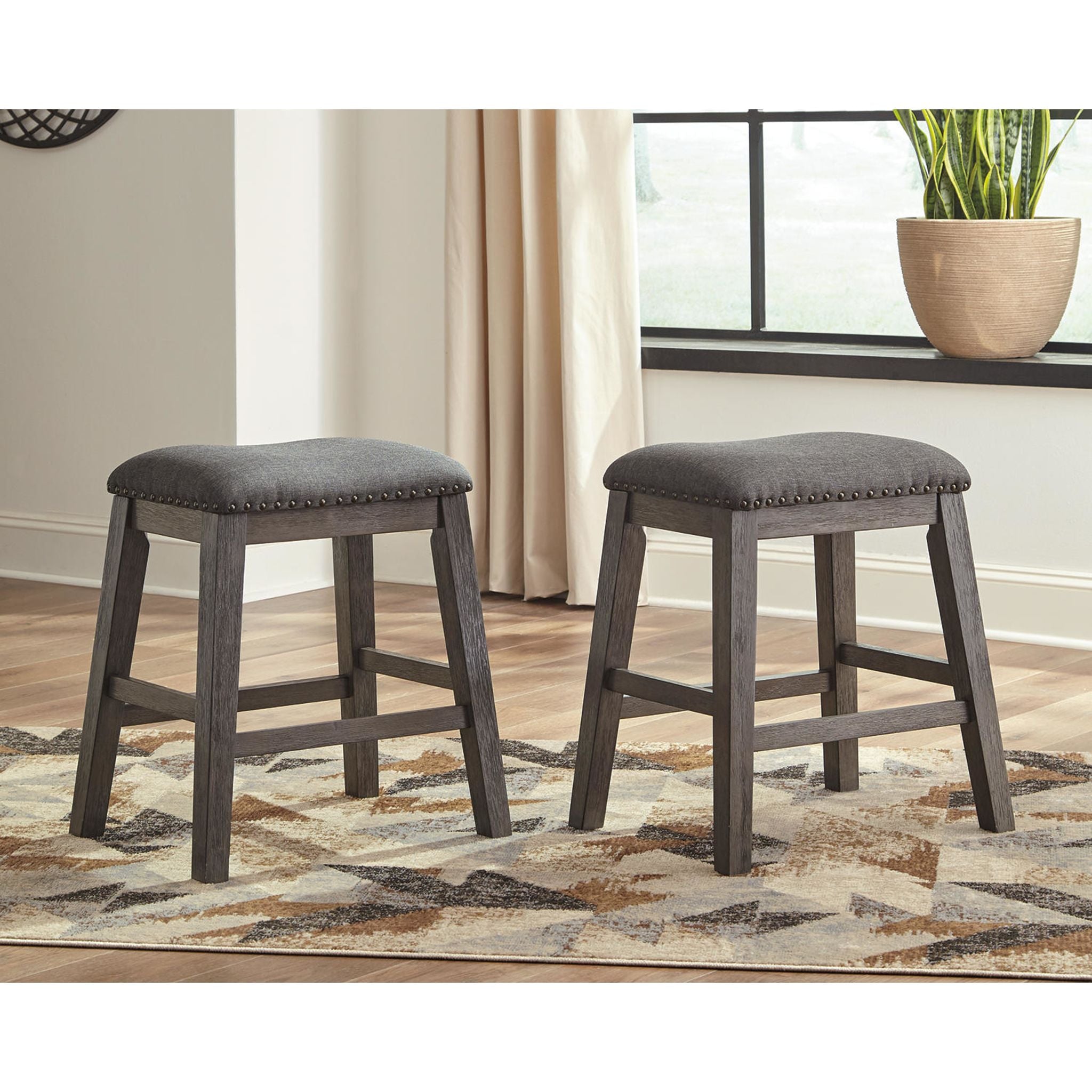 Caitbrook 5-Piece Counter Height Dining Set - Modern Kitchen Table and Stools for Small Spaces - Perfect for Breakfast Nook, Apartment, or Bar Area