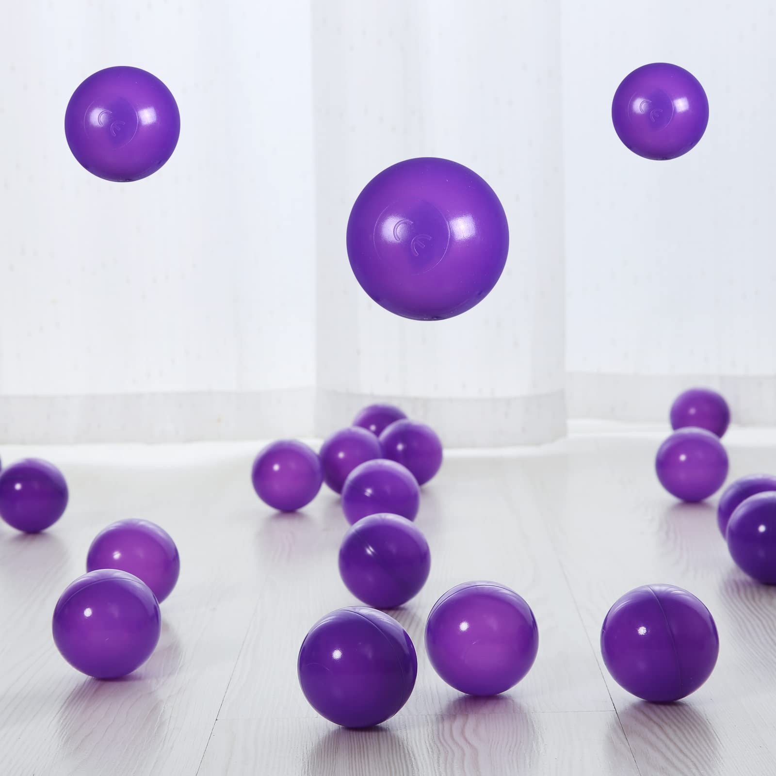 PlayMaty 2.36 Inch Non-Toxic Plastic Ball Pit Balls - 70 Pack Phthalate & BPA Free Ocean Themed Balls for Kids, Toddlers & Babies | Perfect for Playhouses, Tents, Playpens, Pools & Party Decorations