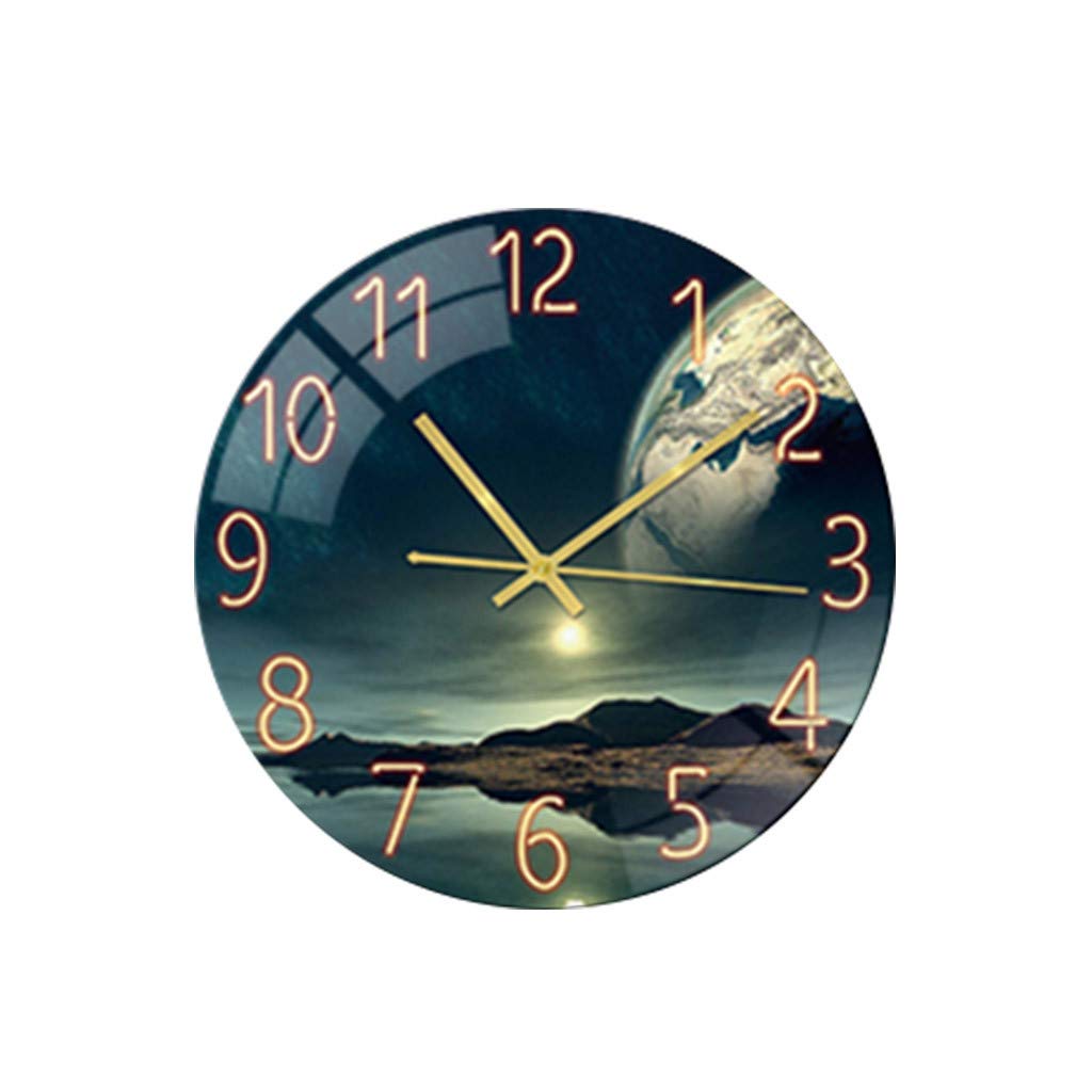 Modern Digital Wall Clock for Living Room - Acrylic Silent LED Display with Temperature | Perfect for Home, Office & Bedroom Decor