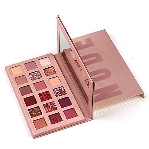 Fit Me Pore-less Oil Control Compact Powder & Matte Liquid Foundation - 18 Color Eyeshadow Palette - Natural Finish Makeup Kit for Oily Skin | Daily Wear, Party & Professional Makeup Looks