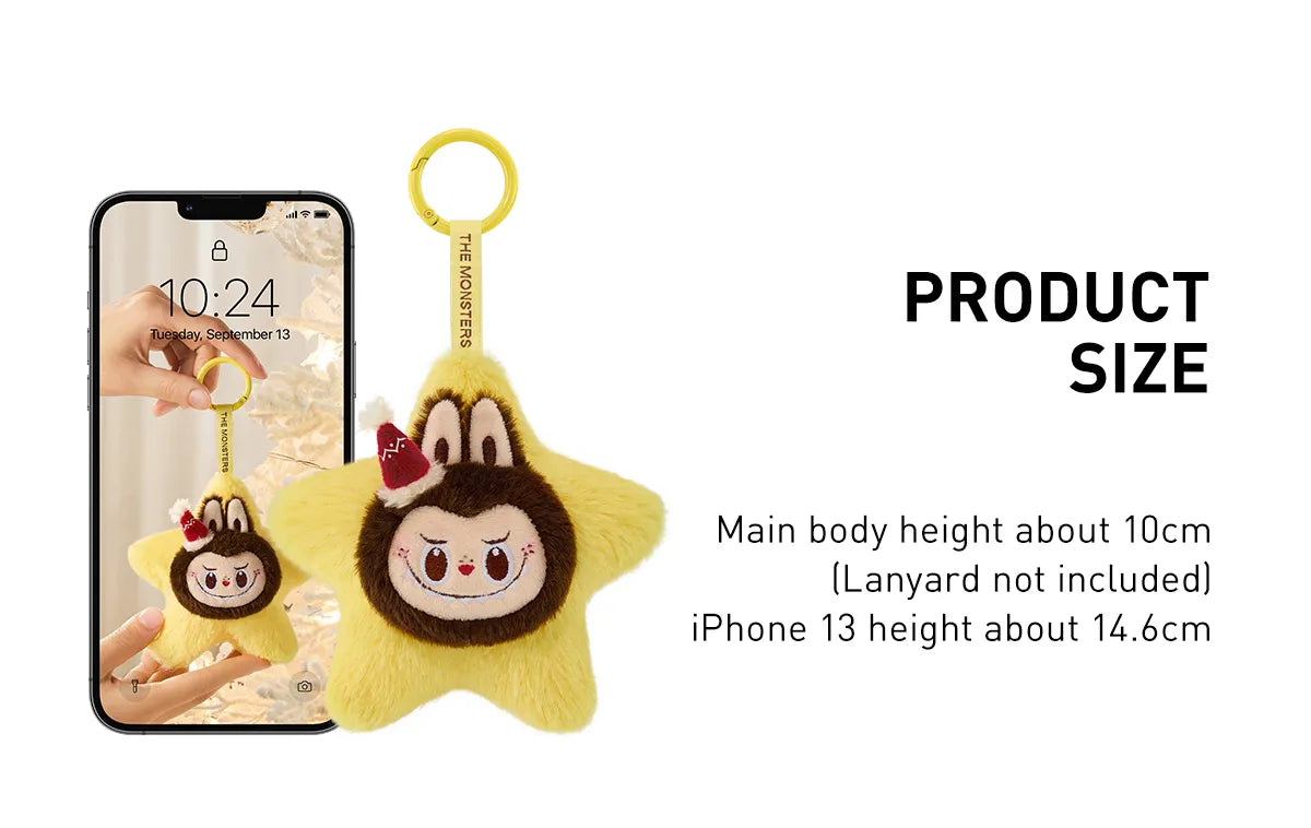 POP MART Labubu The Monsters Classic Series Sparkly Plush Pendant Blind Box - Cute Collectible Figure for Anime Fans, Home Decor & Gift Giving