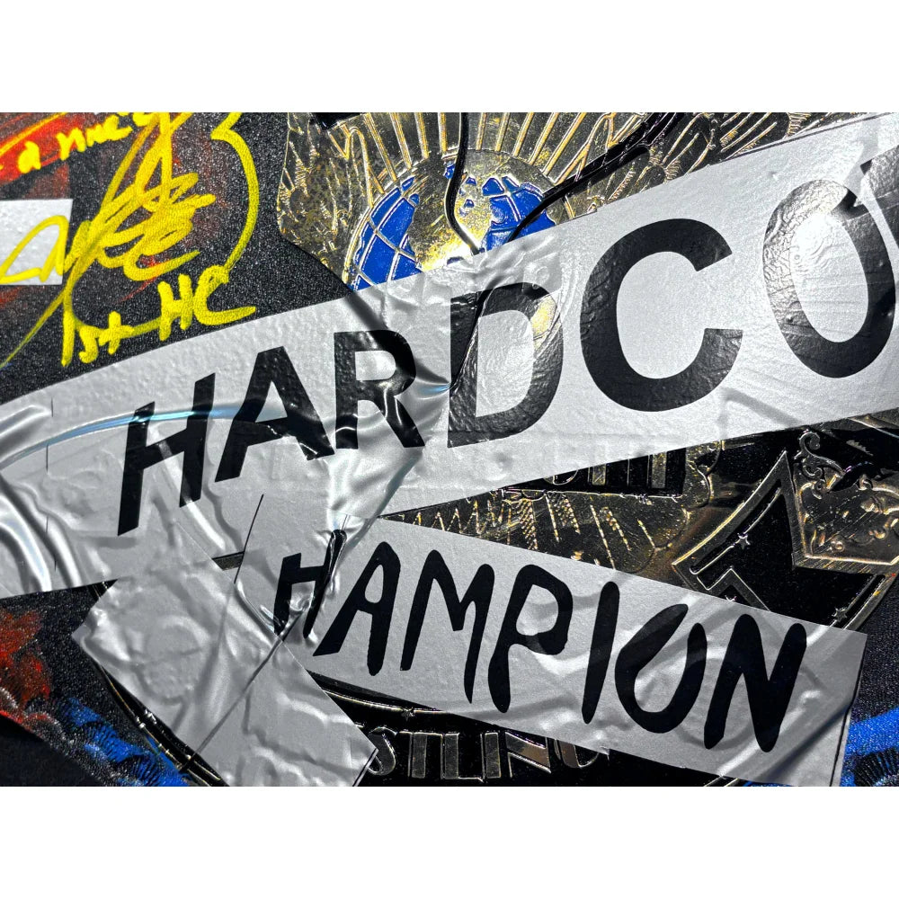 Authentic Mick Foley Signed WWE WWF Hardcore Championship Belt - JSA COA Certified - Collectible Wrestling Memorabilia for Fans & Display