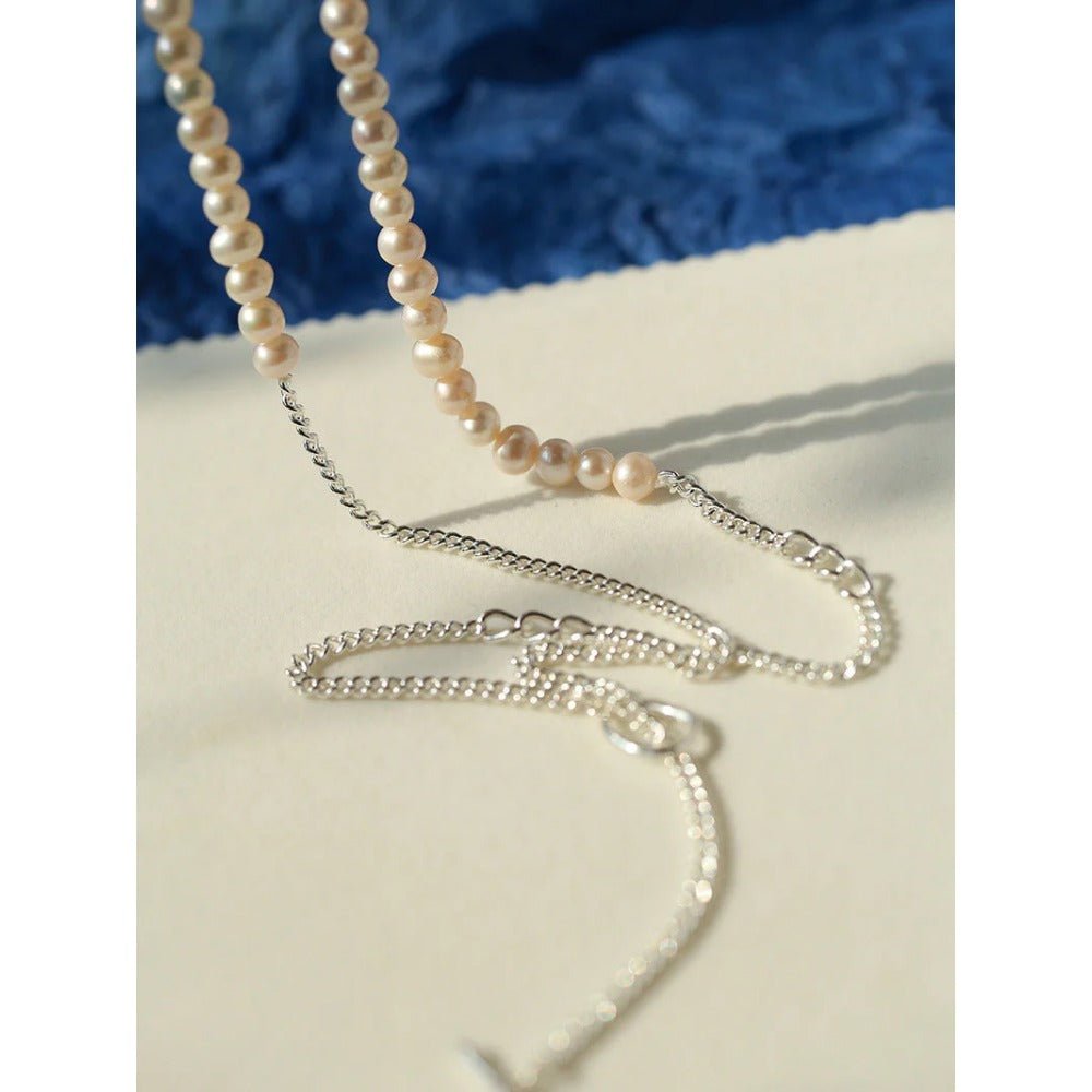 Minimalist Serpent Bone Chain Pearl Y Necklace for Women - Elegant Layered Necklace Jewelry Gift for Birthday, Anniversary & Valentine's Day - Perfect for Daily Wear, Date Night & Special Occasions