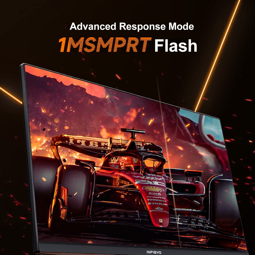24 Inch Gaming Monitor FHD 1080P 165Hz 1ms Response - VA Panel with FreeSync, Built-in Speakers & Eye Care - Ultra Thin VESA Mountable PC Monitor for Esports & Work (HDMI/DP, Tilt Adjustable) - Perfect for Competitive Gaming & Home Office Setup