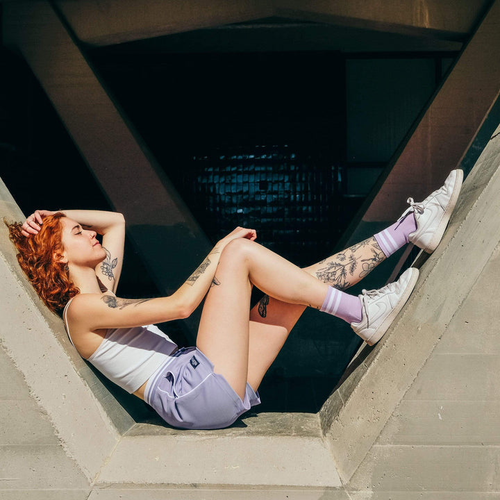 Violet Ankle High Socks for Women - Comfortable & Breathable Cotton Socks - Perfect for Running, Yoga & Everyday Wear