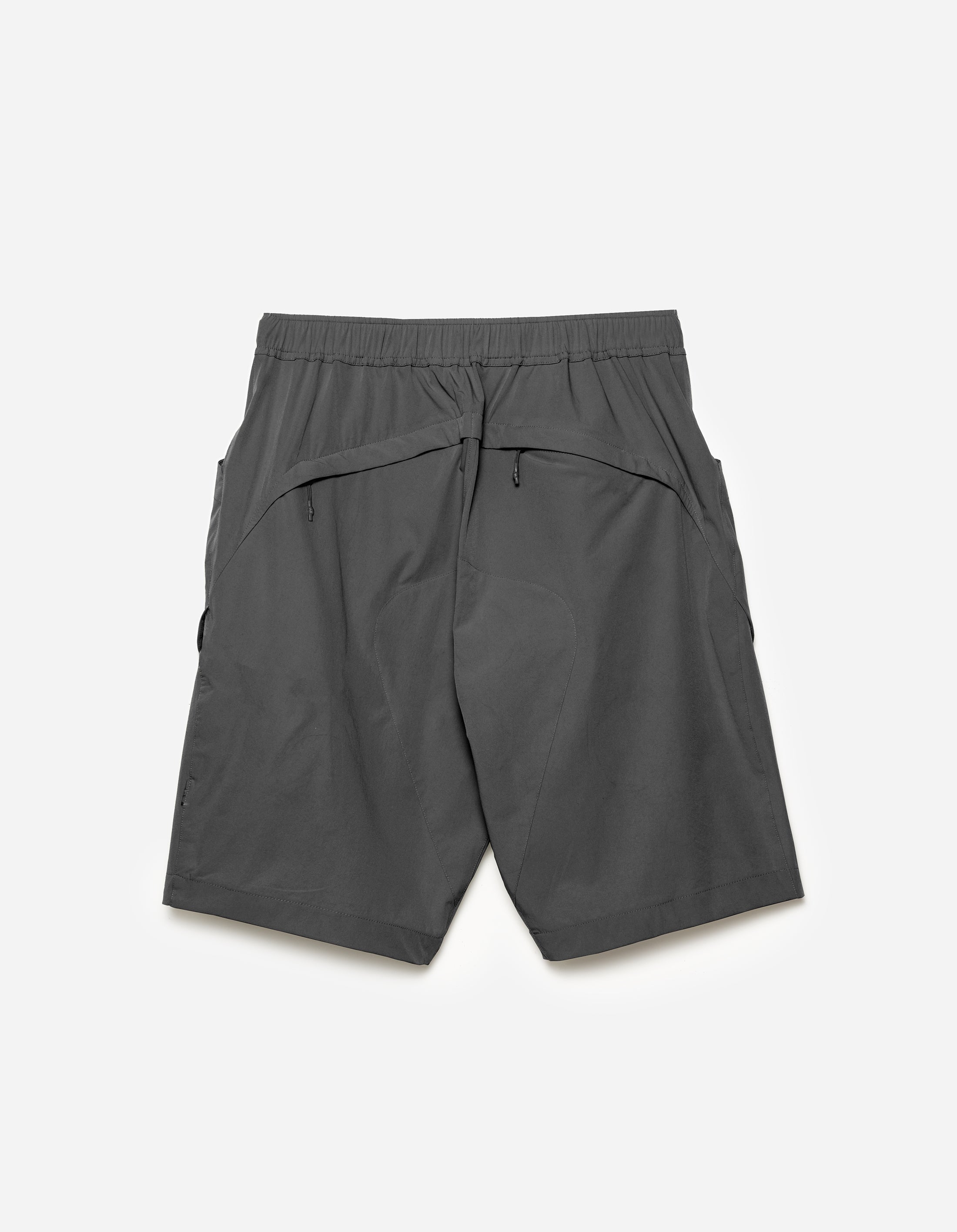 6042 Recycled Nylon Cargo Shorts for Men - Charcoal Gray Outdoor Hiking & Travel Pants with Multiple Pockets
