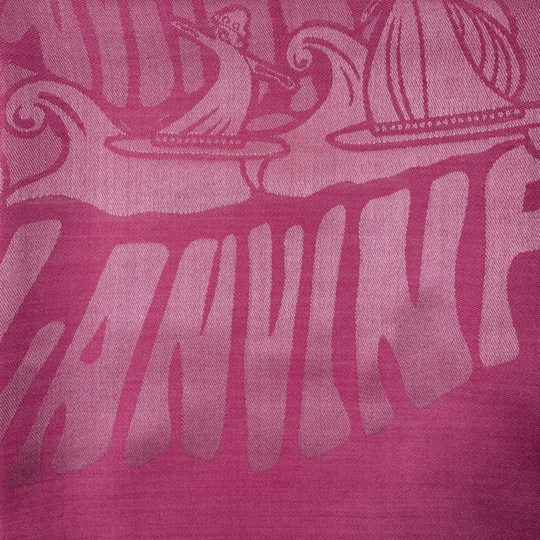Lanvin Pink Island Logo Scarf - Extra Large Square Wool Silk Wrap for Women | Luxury Fashion Accessory for Winter, Fall & Special Occasions