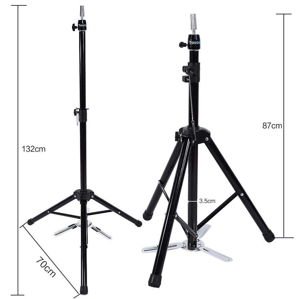 Adjustable Wig Stand Mannequin Tripod - Professional Hairdressing Training & Styling Supplies for Wigs - Perfect for Salon, Home Use & Cosplay Accessories