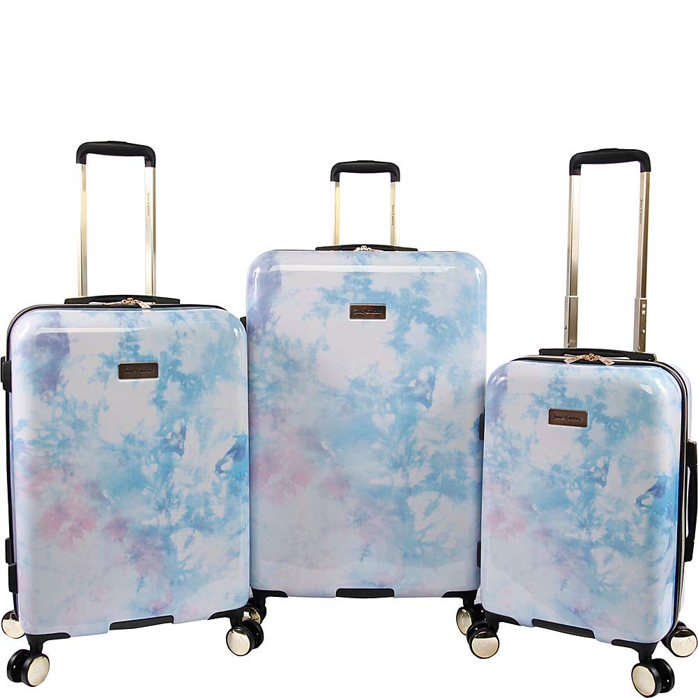 Juicy Couture Women's Sadie 3-Piece Hardside Spinner Luggage Set - Watercolor Purple, Lightweight Suitcase with 360° Wheels for Travel, Vacation & Business Trips