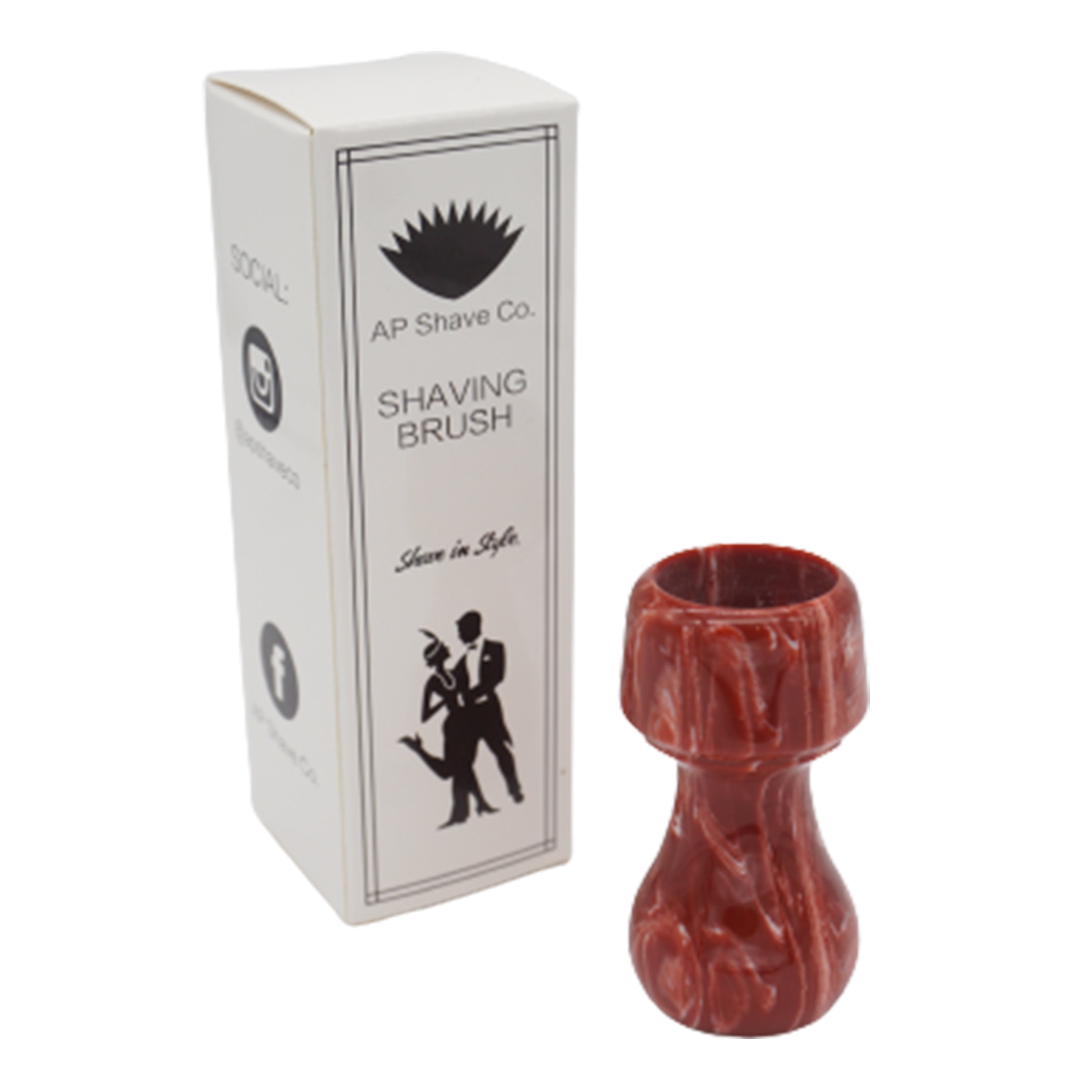 Premium Strawberry Cream Handmade Shaving Brush Handle - Fits 24mm & 26mm Knots - Perfect for Wet Shaving, Grooming Kits & Luxury Bathroom Essentials