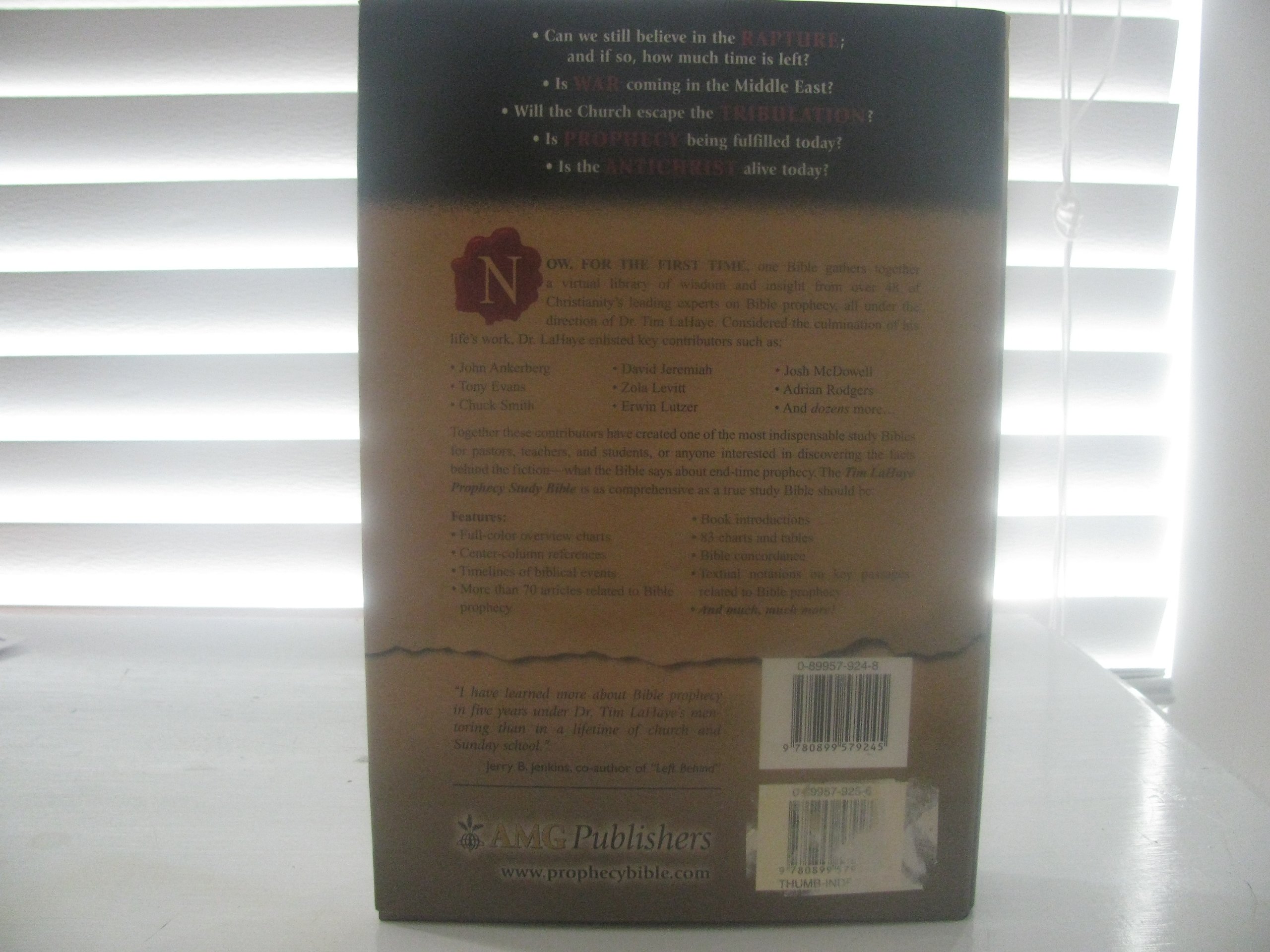 Prophecy Study Bible KJV - King James Version Bible with Prophecy Commentary & Study Notes - Perfect for Bible Study, Sermon Preparation & Spiritual Growth
