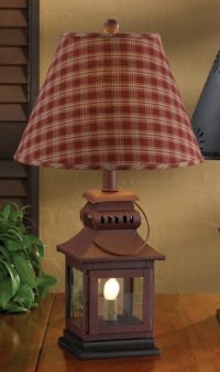 Park Designs Red Iron Lantern Lamp 20