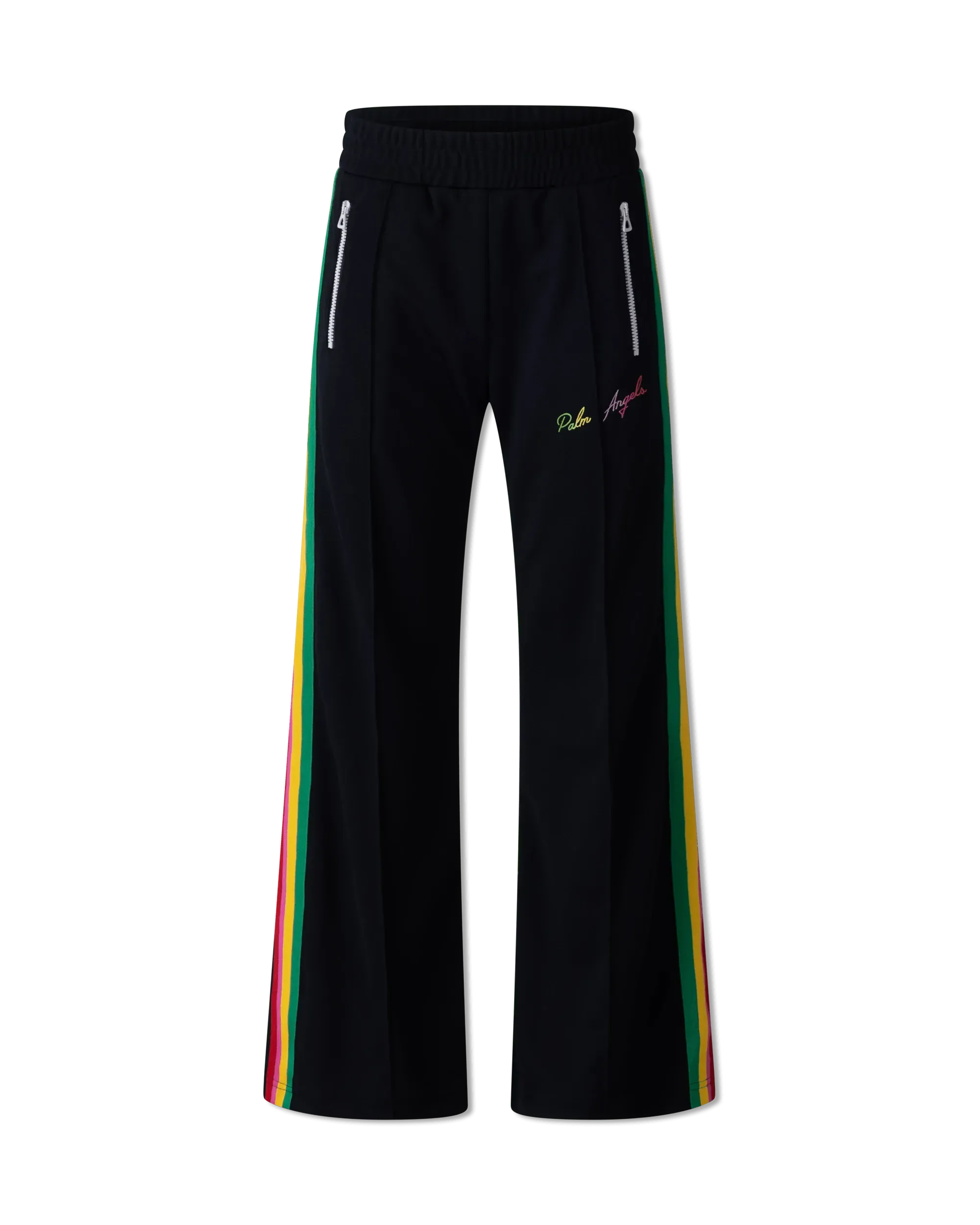 Miami Logo Wide Leg Track Pants for Women - Comfortable High Waisted Lounge Pants for Yoga, Running & Casual Wear