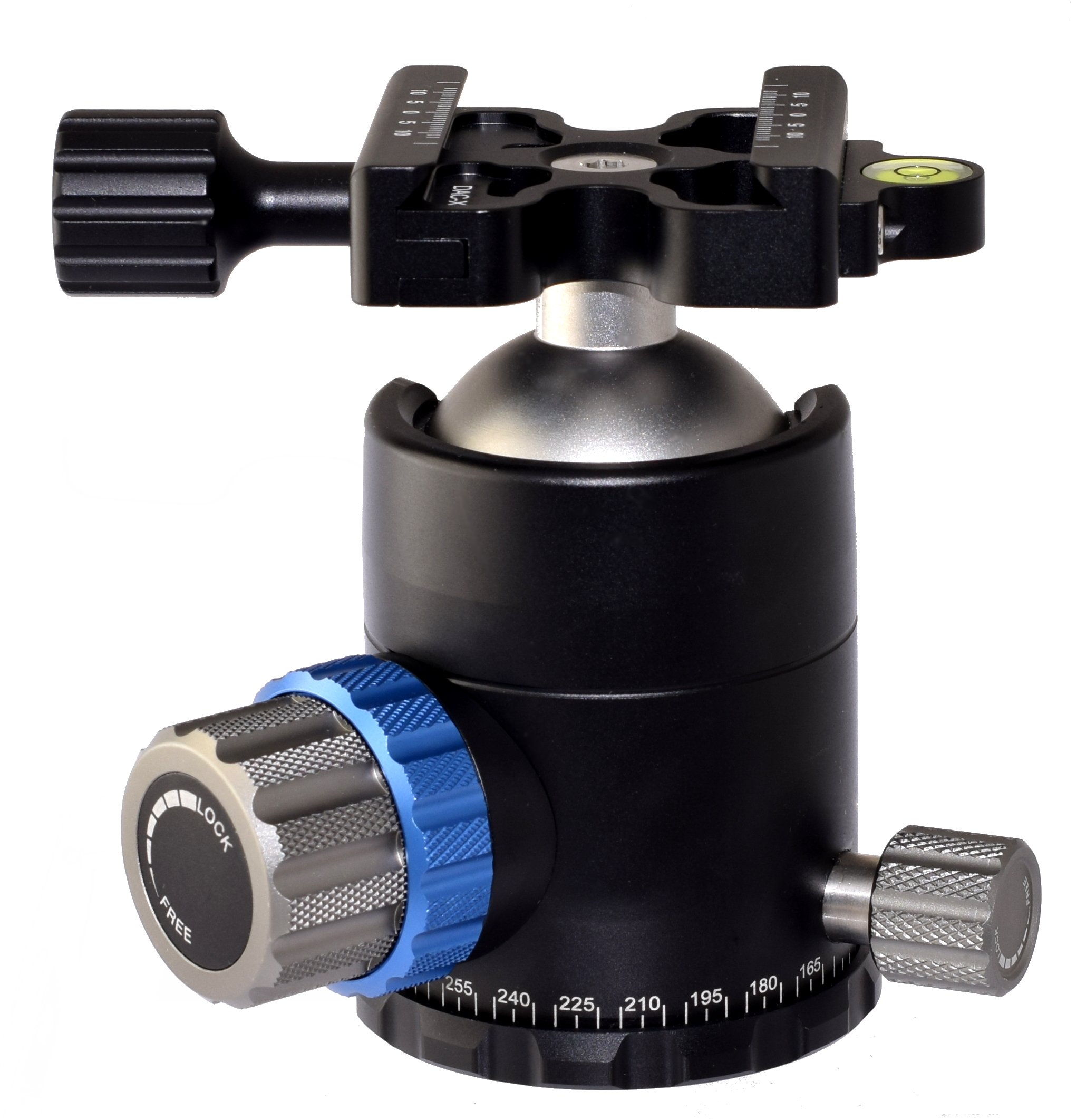Desmond Demon DB-44 44mm Professional Tripod Ball Head with Pan Lock - Arca-Swiss Compatible Quick Release Clamp for DSLR Cameras - Perfect for Landscape, Portrait & Wildlife Photography