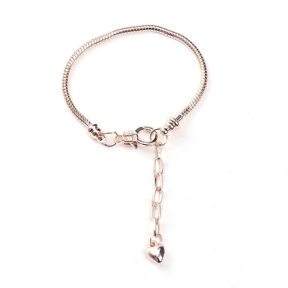 Sparkling Rose Gold Snake Chain Bracelet with Lobster Clasp - Elegant Jewelry for Women, Perfect for Parties, Date Nights & Special Occasions