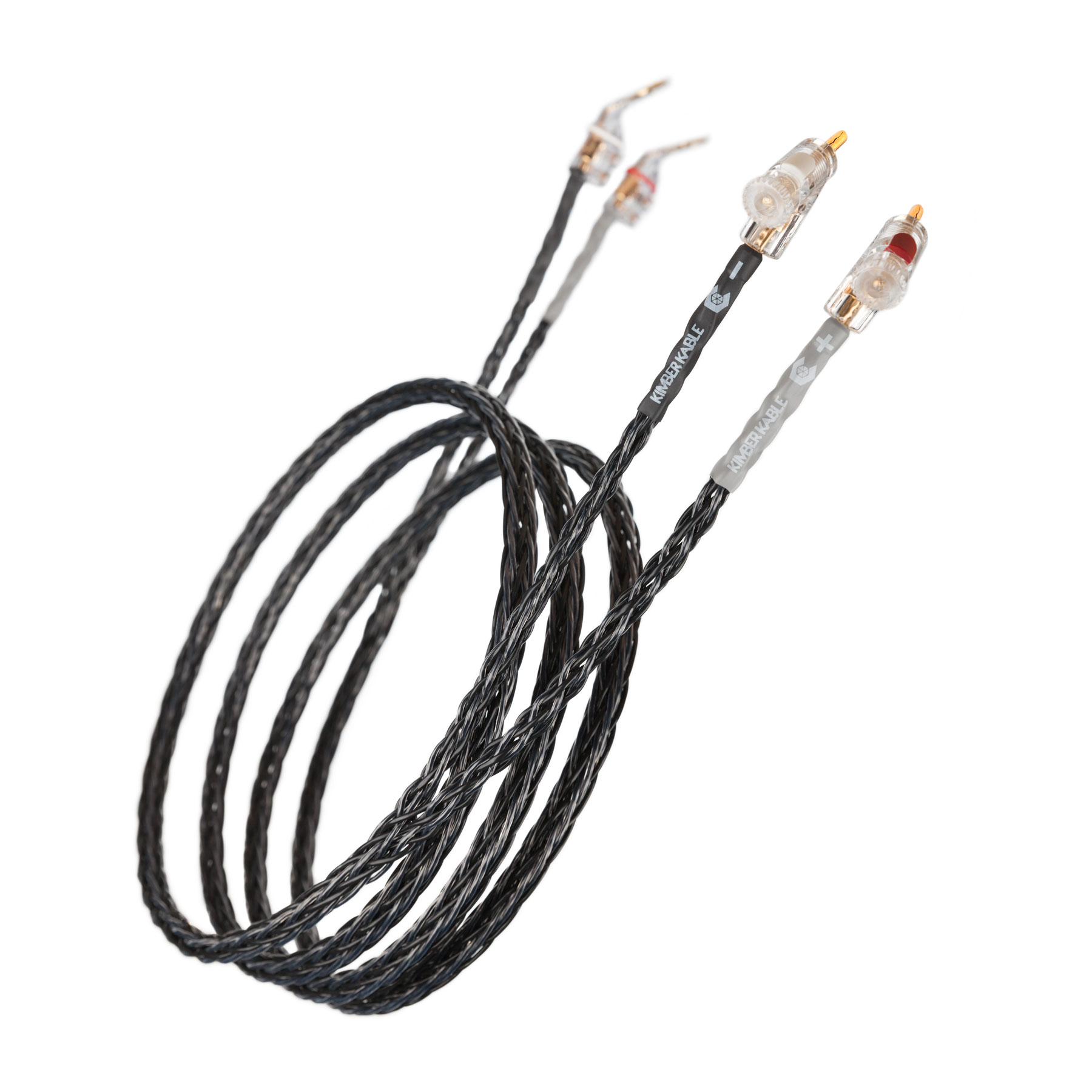 Premium Kimber Kable Carbon 16 Speaker Cables with SBAN Connectors (Pair) - High-End Audio Cables for Home Theater & Hi-Fi Sound Systems