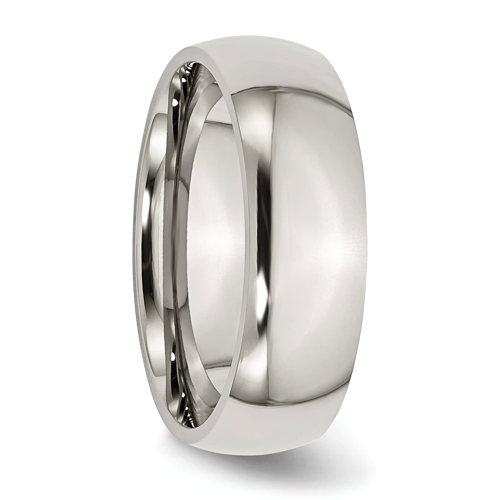7mm Stainless Steel Men's Wedding Ring Band - Size 9 - Durable & Comfortable for Everyday Wear - Perfect for Weddings, Anniversaries & Special Occasions