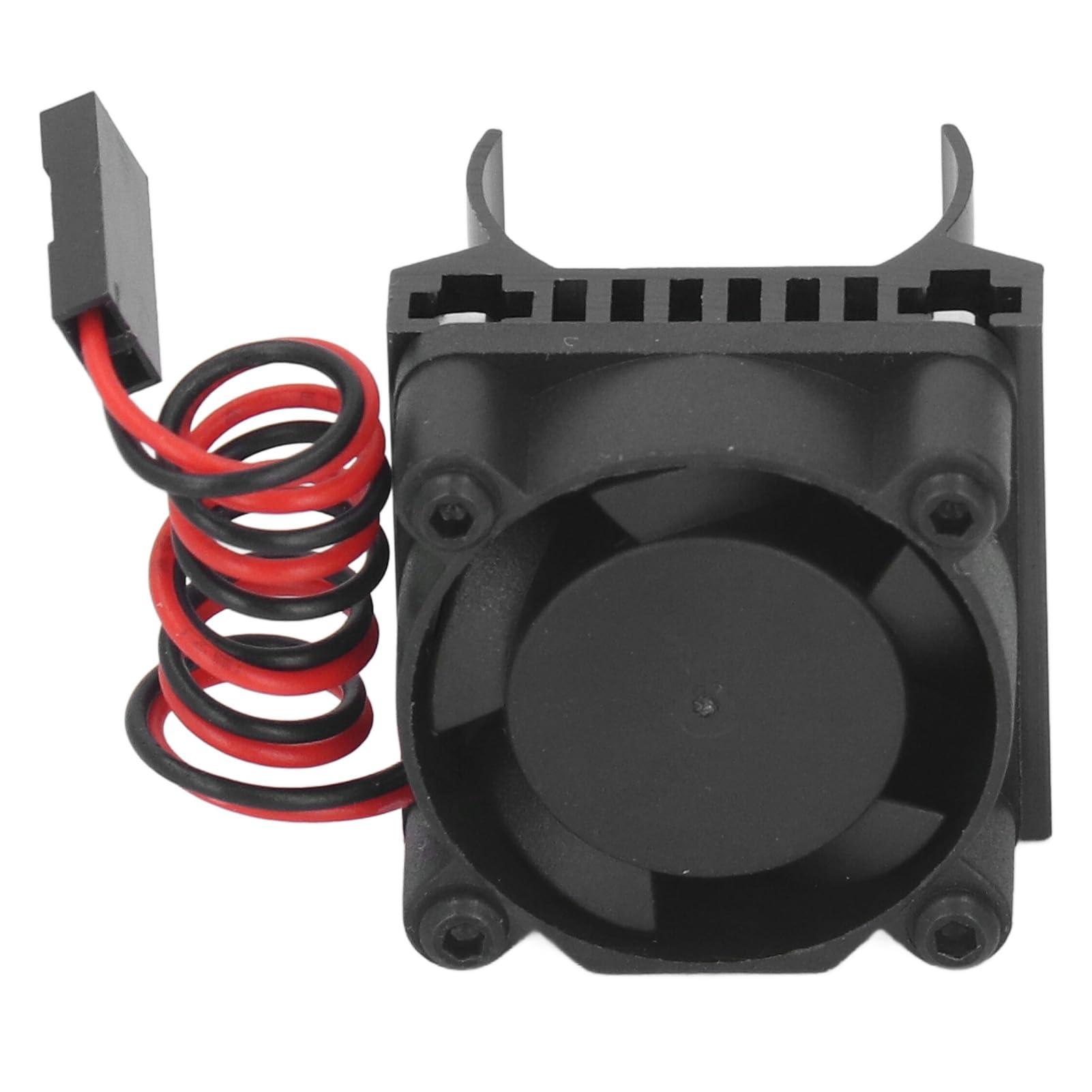High-Performance RC Motor Cooling Fan & Heatsink for Traxxas 1/18 Scale Remote Control Cars - Black Aluminum Alloy Accessory | Perfect for Off-Road Racing, Crawling & High-Speed Drifting
