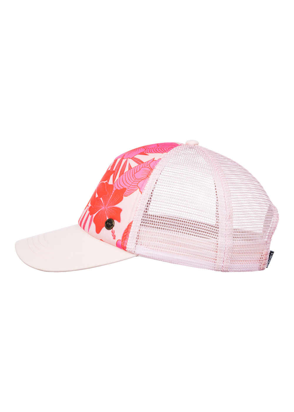 Roxy Women's Hibiscus Print Baseball Cap - Stylish Sun Hat for Beach, Running & Outdoor Activities