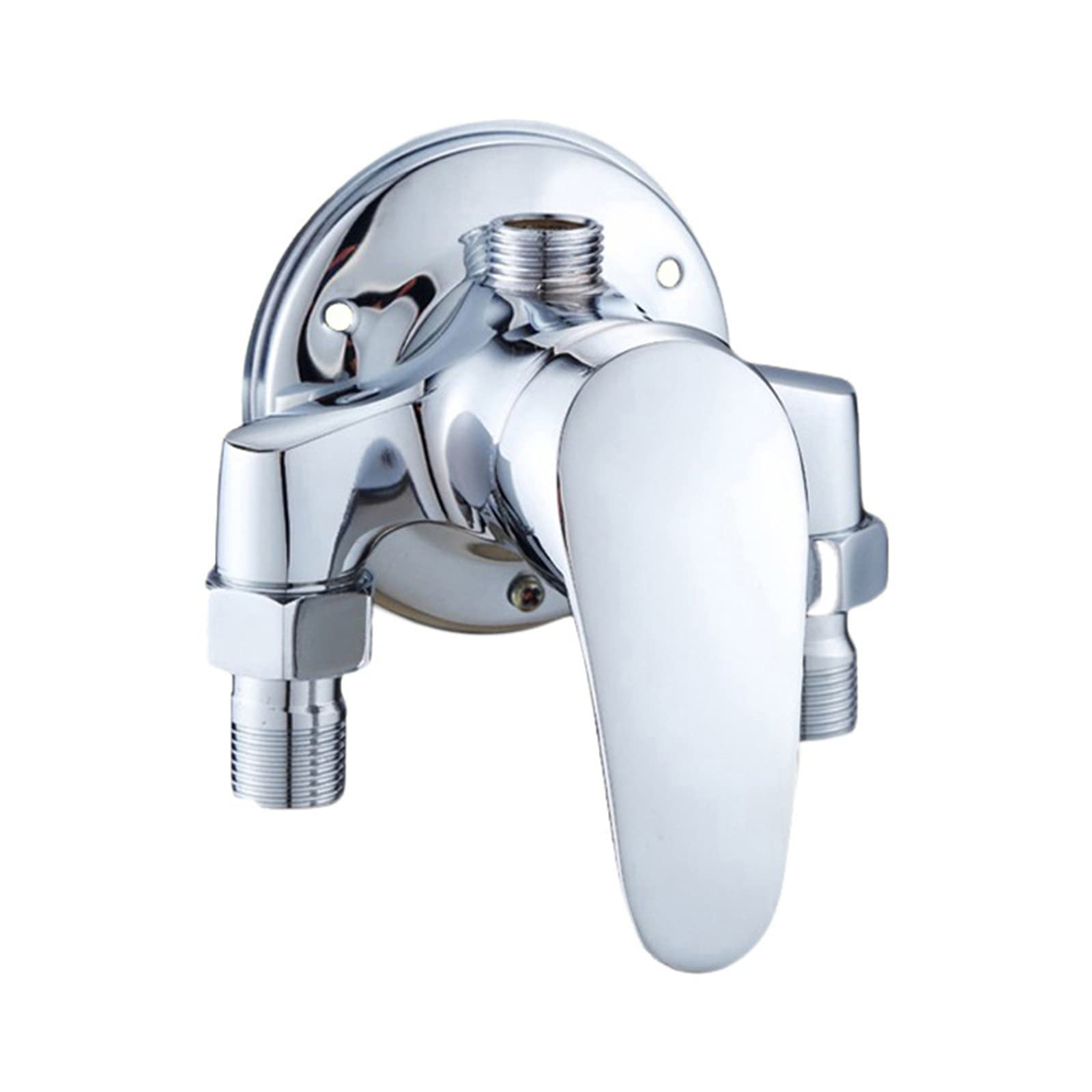 ZYCDP Single Handle Shower Mixing Valve - Hot and Cold Water Faucet Tee for Bathroom & Shower Control - Perfect for Home, Hotel, and Spa Renovations