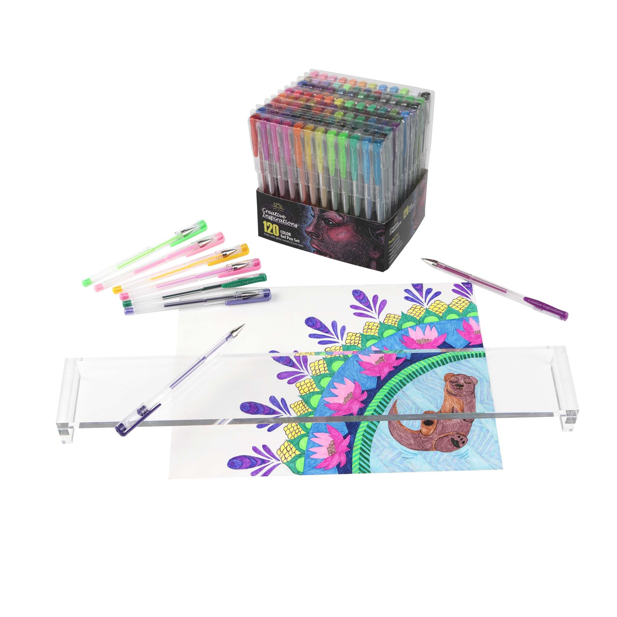 Premium 120-Count Gel Pen Set for Artists & Students - Smooth Writing, Vivid Colors, Long-Lasting Ink - Bulk Pack for Classroom, Office, Sketching & Note Taking - 2 Pack