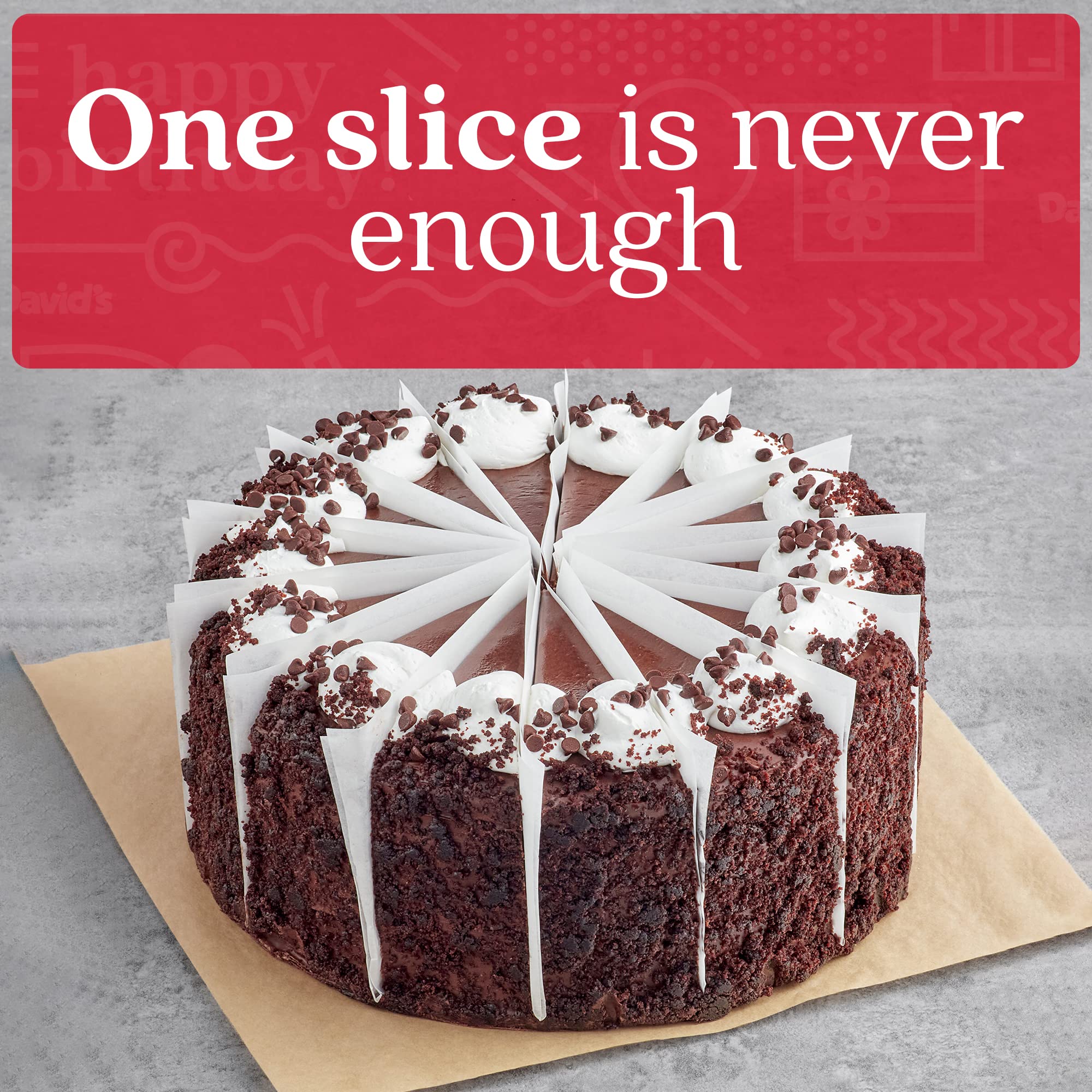 David's Cookies Marshmallow Chocolate Layer Cake - 10 Inch Fresh Bakery Dessert for Birthday Parties, Anniversary Celebrations & Special Events - Moist Pre-Sliced Cake for Easy Sharing - Perfect Gift for Chocolate Lovers - Same Day Delivery Available