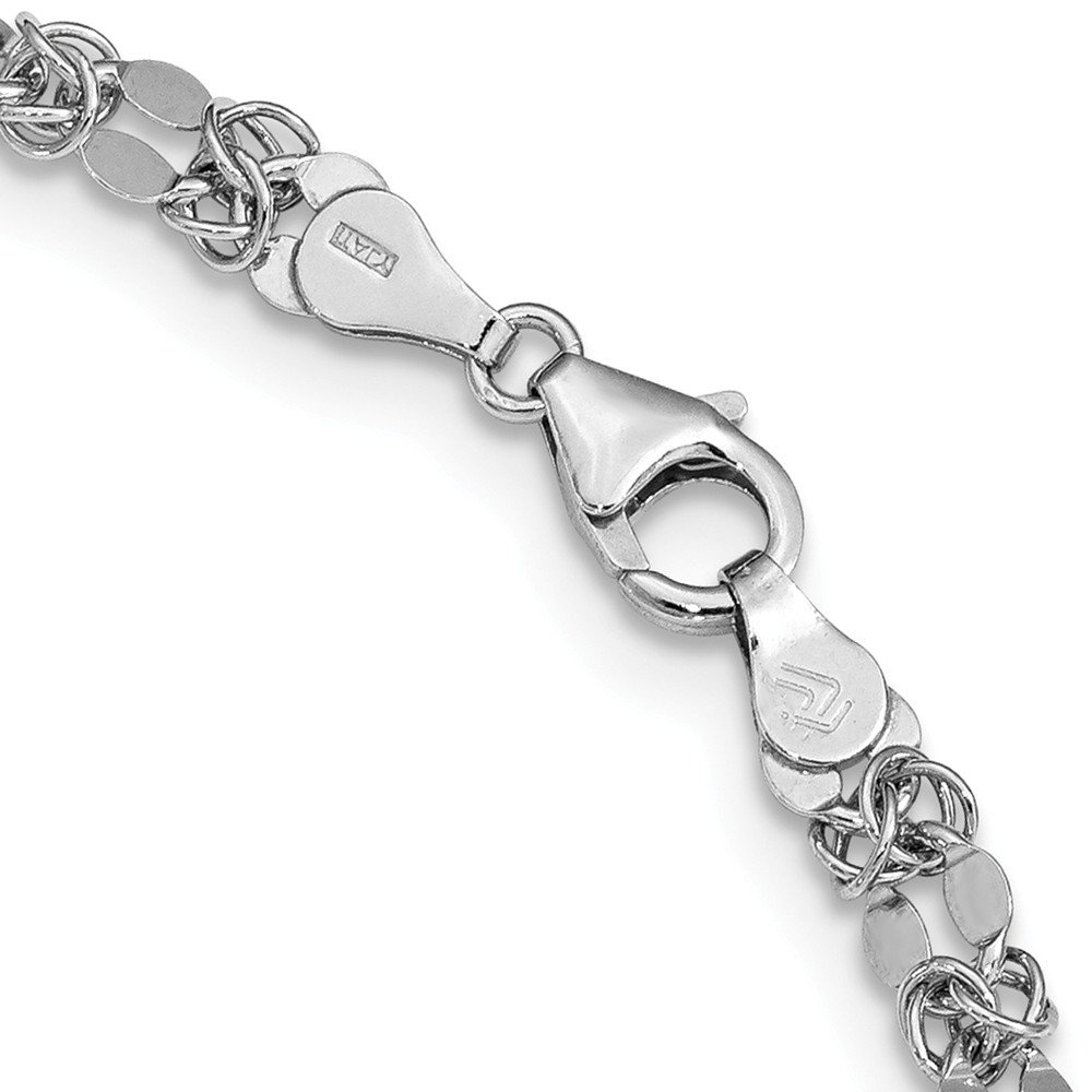 Leslie's Sterling Silver Polished Fancy Necklace for Women - Elegant Jewelry Gift for Birthday, Anniversary & Special Occasions