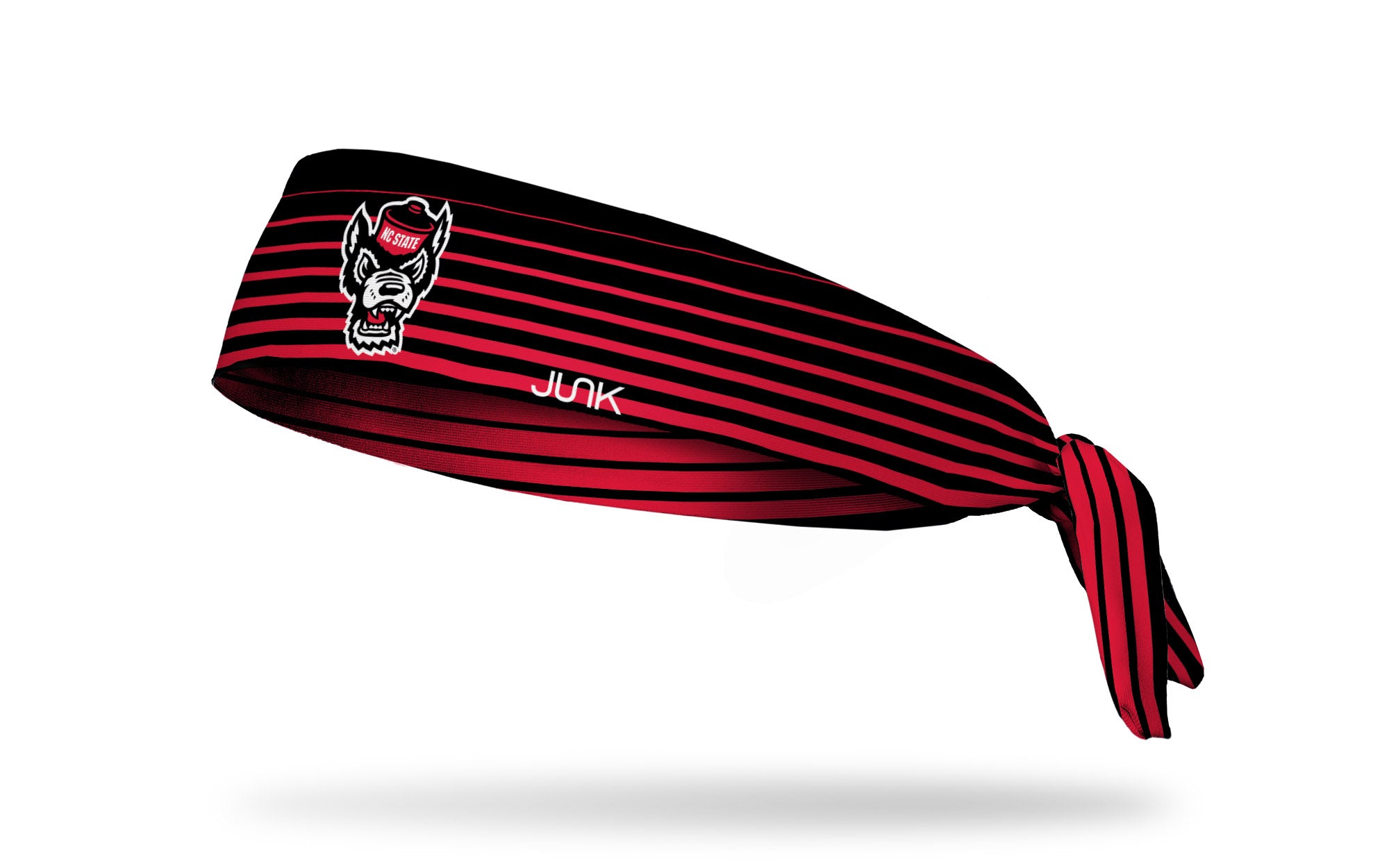 North Carolina State University Gradient Stripe Flex Tie Headband - Adjustable Sports Headband for Women & Men - Perfect for Running, Yoga, Workouts and School Spirit