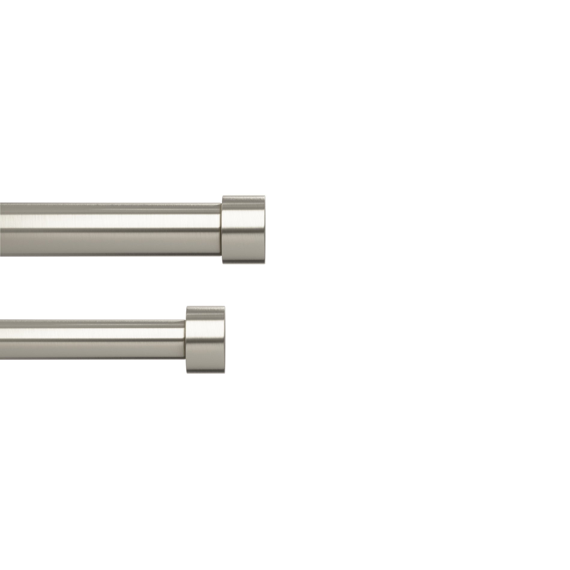 Double Curtain Rod - Adjustable Length, Sturdy Metal for Layered Drapes & Blackout Curtains - Perfect for Living Room, Bedroom & Home Decor