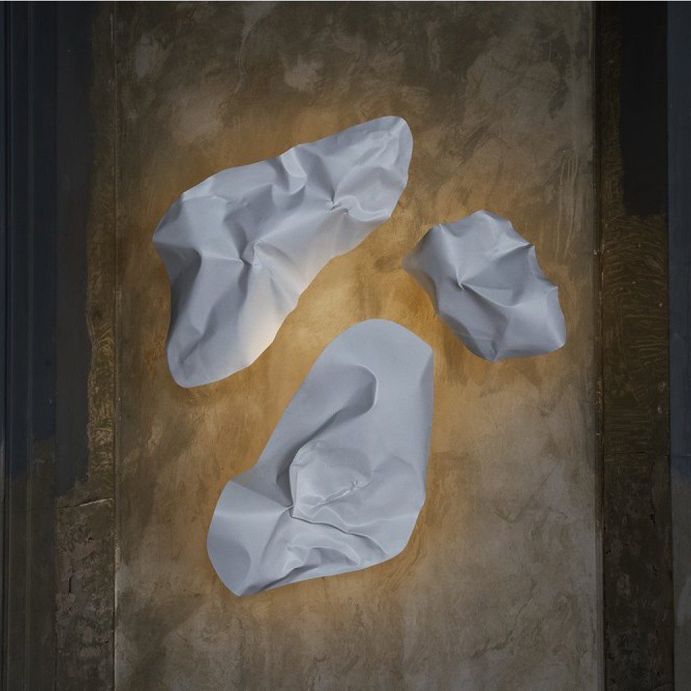 BEN TOVIM DESIGN Crash Albus Wall Lamp - Matte White Finish, 4 Size Options | Modern Lighting for Living Room, Bedroom & Hallway