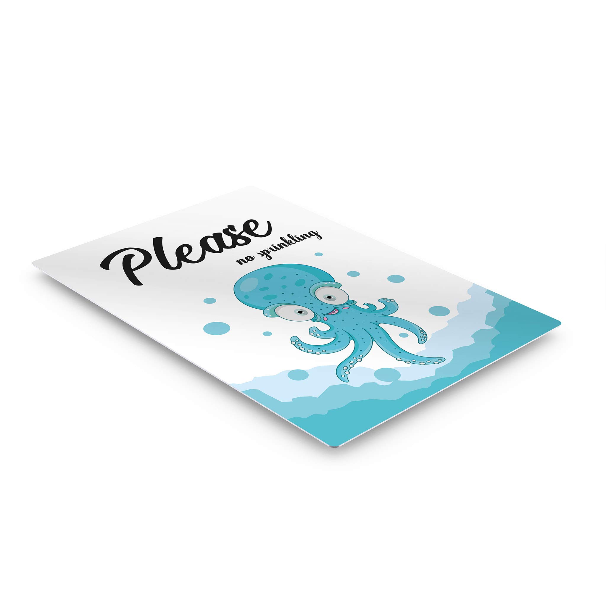 Funny Kids Bathroom Sign - 'Please No Sprinkles' Quote Metal Print Wall Art | Bathroom Decor, Home Decoration | Ready to Hang 40x30 | Made in USA | Perfect for Kids' Bathrooms, Playrooms & Humorous Home Decor