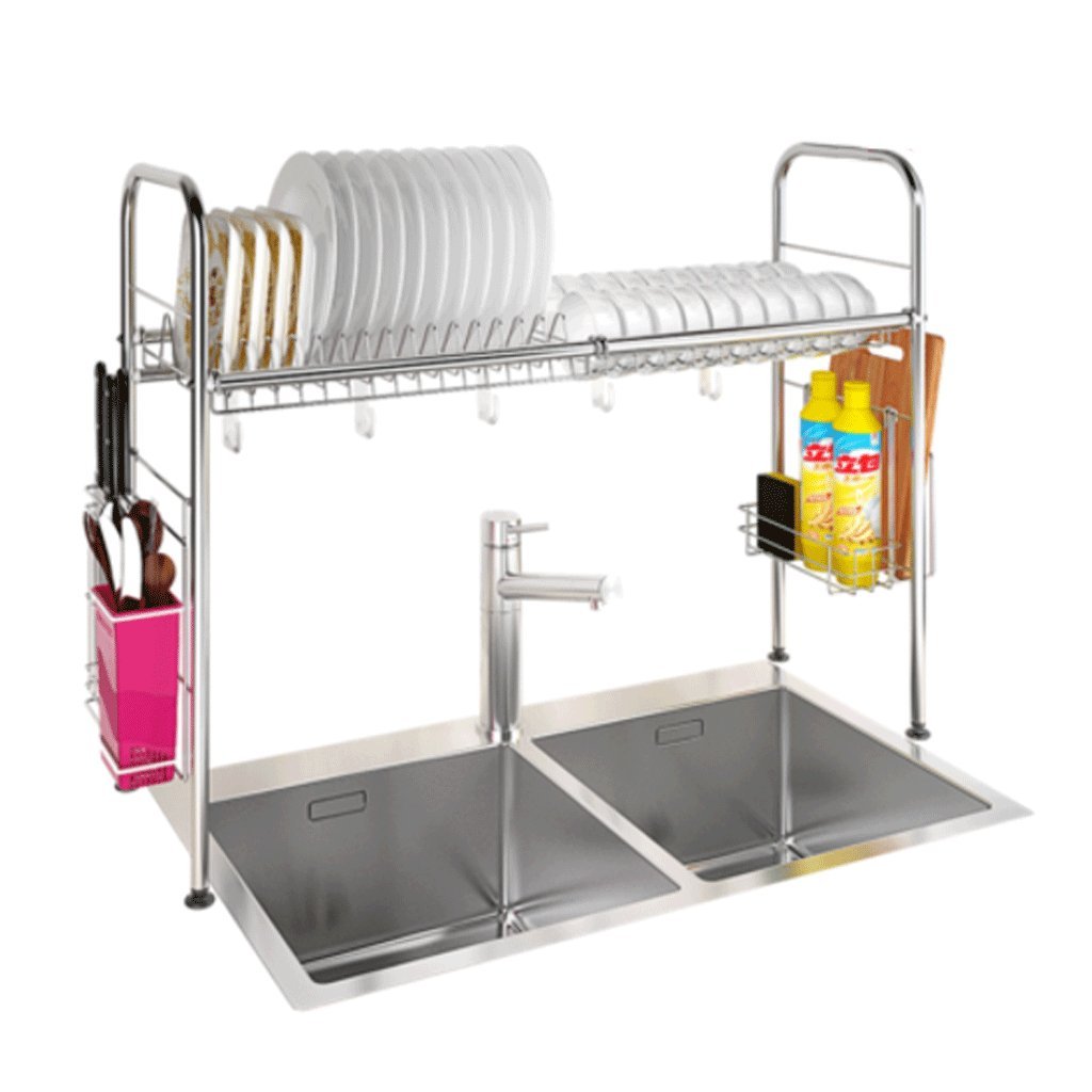 Stainless Steel Kitchen Sink Shelf - 304 Overhead Drain Tray for Tableware Storage | Space-Saving Organizer for Dishes, Sponges & Utensils | Perfect for Small Kitchens & RVs