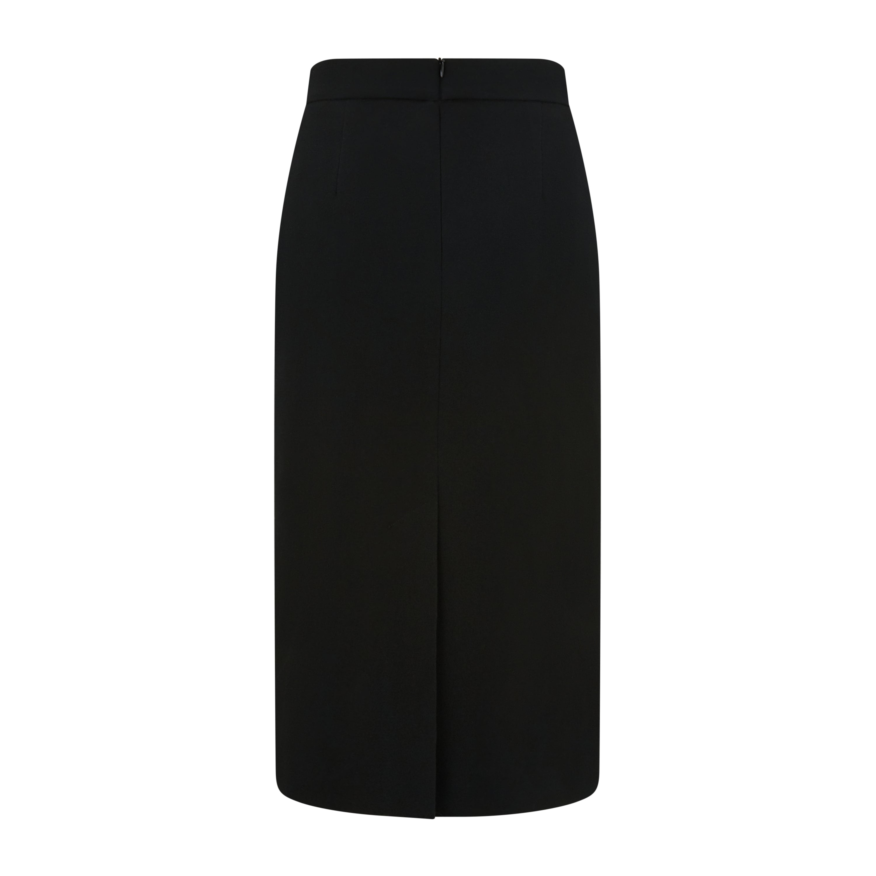 Kian Wool Crepe Pencil Skirt for Women - High Waist Slim Fit Office Work Skirt - Professional & Elegant Style for Business, Cocktail Parties & Formal Events