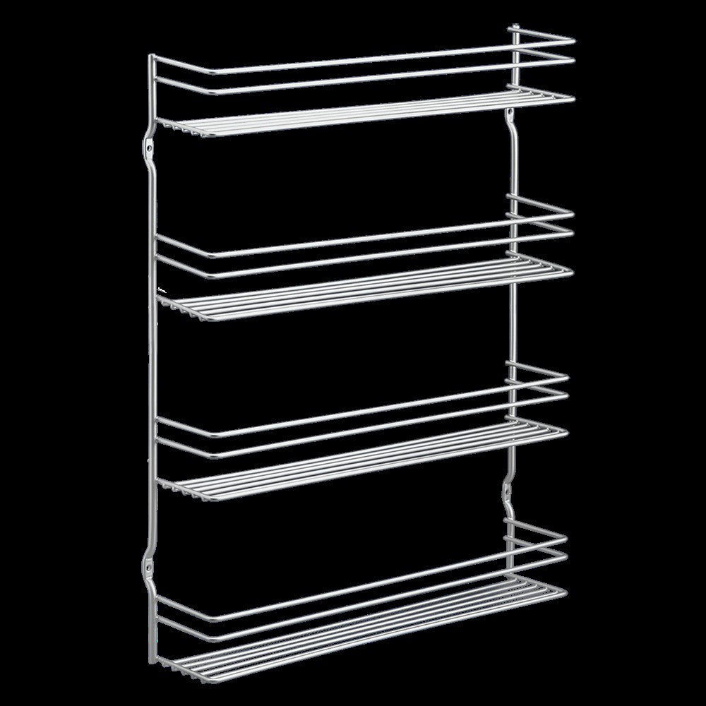 4 Tier Spice Rack Organizer - Space Saving Kitchen Storage for Spices, Jars & Seasonings - Perfect for Pantry, Countertop or Cabinet Organization