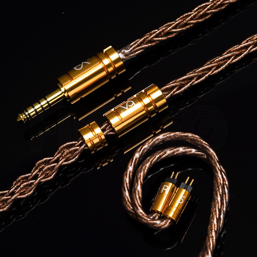 Premium Beat Audio Cyclone 4-Wire & 8-Wire HiFi Earphone Cable - Upgrade Your Music Experience for Audiophiles, Studio Recording & Gaming Sessions