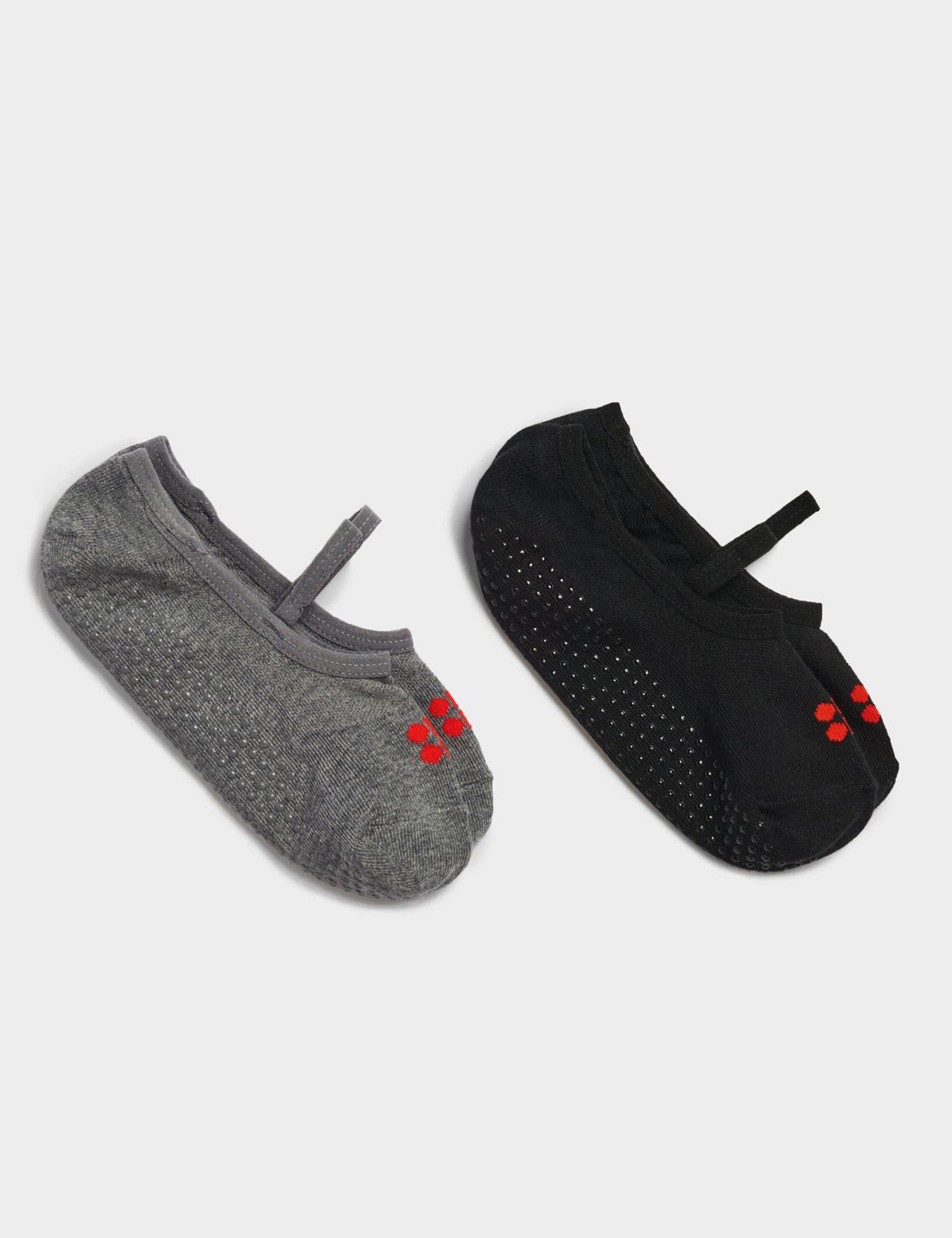 Non-Slip Pilates Socks 2 Pack - Black | Grip Yoga Socks for Women & Men | Perfect for Barre, Yoga, and Home Workouts