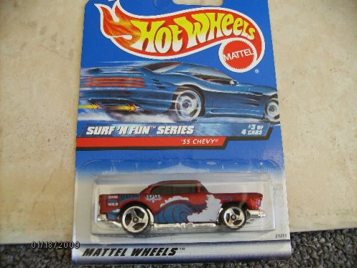 Hot Wheels 55 Chevy Surf'n Fun Car - Die-Cast Toy Car for Kids & Collectors - Perfect for Playtime, Racing Tracks & Display Collections