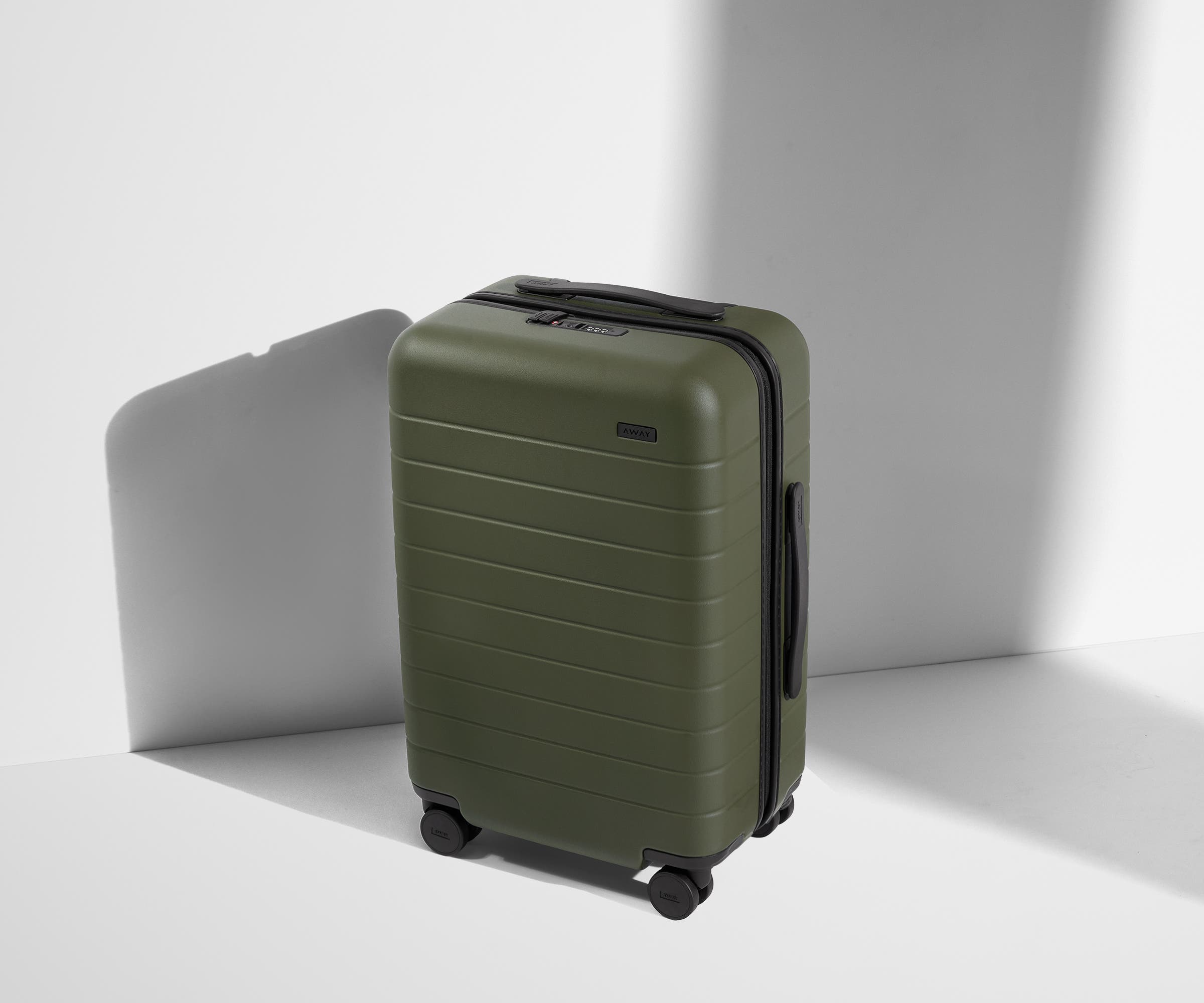Olive Green Carry On Luggage - Lightweight & Durable Suitcase for Travel, Business Trips & Weekend Getaways