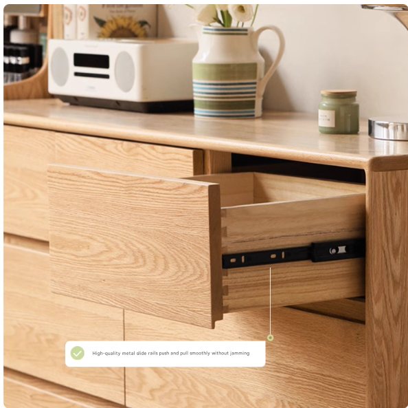 Solid Oak & Black Walnut Wood Storage Drawer - Handcrafted Wooden Organizer for Bedroom, Office, or Kitchen - Perfect for Jewelry, Utensils & Home Organization